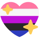Emoji genderfluidsparkleheart