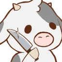 Emoji animalcowknife
