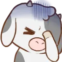 Emoji animalcowfacepalm
