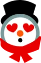 Emoji snowmanlove
