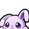 Emoji peek_bunny