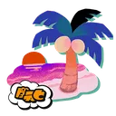Emoji S3_Sweet_Icon_Beach
