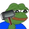 Emoji pepe_ban_hammer