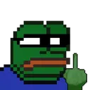 Emoji pepemiddlefingerfuck
