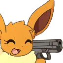 Emoji Eevee_gun