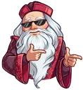 Emoji dumbledore_fingerguns