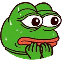 Emoji Pepe_nervous_sweat
