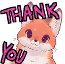 Emoji renard_merci