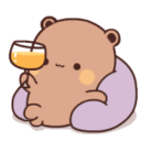 Emoji bubu_and_dudu_drink_glass