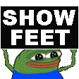 Emoji showfeet
