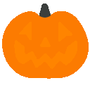 Emoji halloweenCITROUILLE