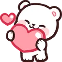 Emoji ours_love