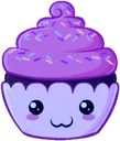 Emoji purplecupcake