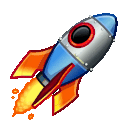Emoji rocket_animated