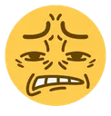Emoji face_ew_cringe