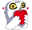 Emoji hedwigheart