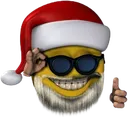 Emoji 8015emoticoolchristmas