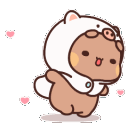 Emoji whitekittencutebear
