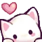 Emoji whitekittenlove