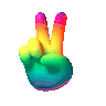 Emoji 19998rainbowpeacesign