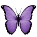 Emoji purplebutterfly
