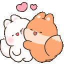 Emoji fox_hug