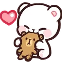 Emoji Heya_whitebear