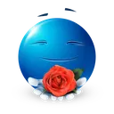 Emoji 1773bluemojiflower