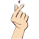Emoji heartfingers
