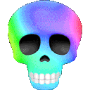 Emoji SkullRainbow