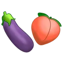 Emoji eggplantpeach25