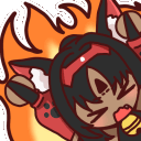 Emoji Nekomata_fire