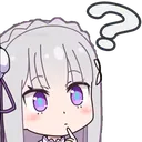Emoji Emilia_think