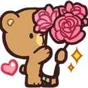 Emoji bearflowers19