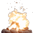 Emoji campfire