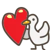 Emoji heart_goose