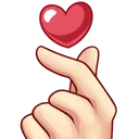 Emoji 38903fingerheart