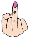 Emoji finger_fuck_off_White1