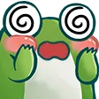 Emoji frogfainting