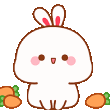 Emoji whitebunnycarrotscu