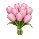 Emoji tulipbouquet