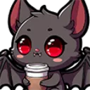 Emoji 1Bat_drinkcoffee