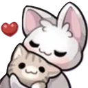 Emoji 15bat_snuggle