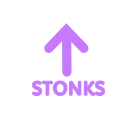 Emoji stonksarrow