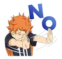 Emoji Haikyuu_Hinata_No