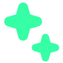 Emoji 999_sparkles_cyan