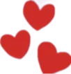 Emoji triplehearts