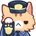 Emoji nekocat_police