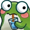 Emoji froggo_drink