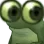 Emoji frog_eyes
